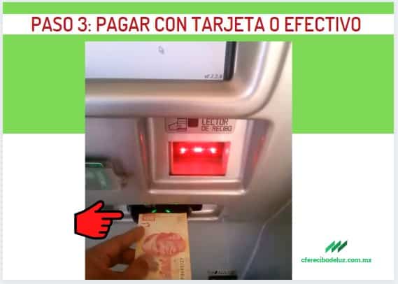 pagar con tarjeta o efectivo