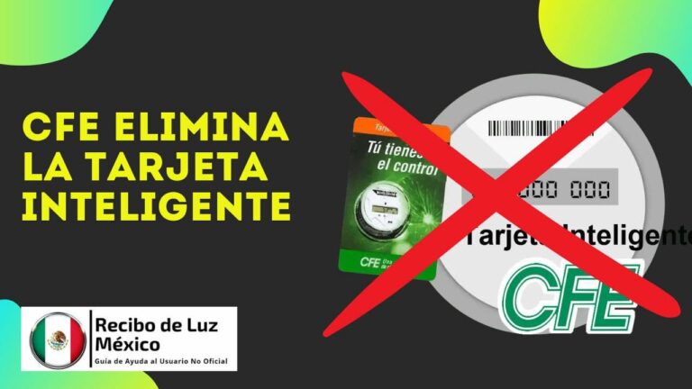 eliminacion tarjeta inteligente cfe