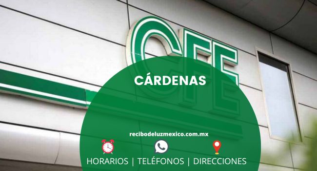 Oficinas CFE en CÁRDENAS