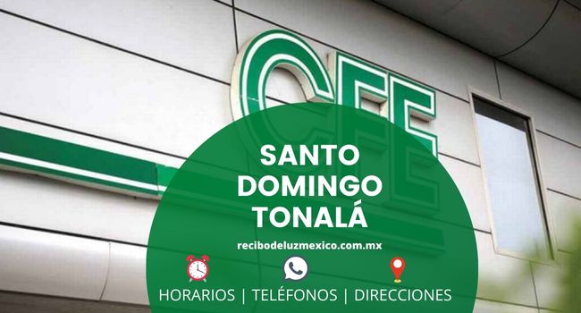 Oficinas CFE en Santo Domingo Tonalá