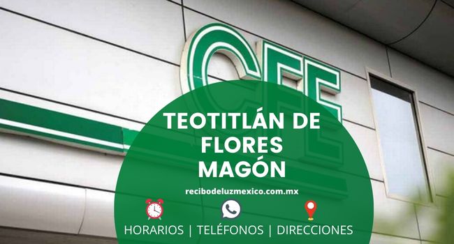 Oficinas CFE en Teotitlán de Flores Magón