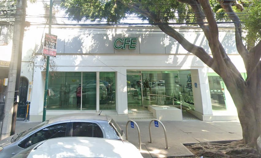 Exterior sucursal CFE Pedro Romero De Terreros.