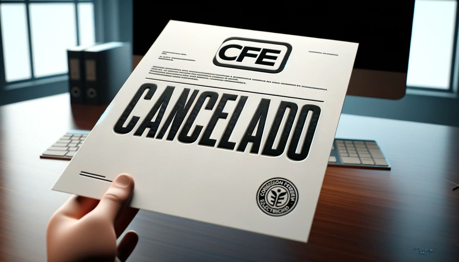 modelo de carta cancelacion servicio cfe