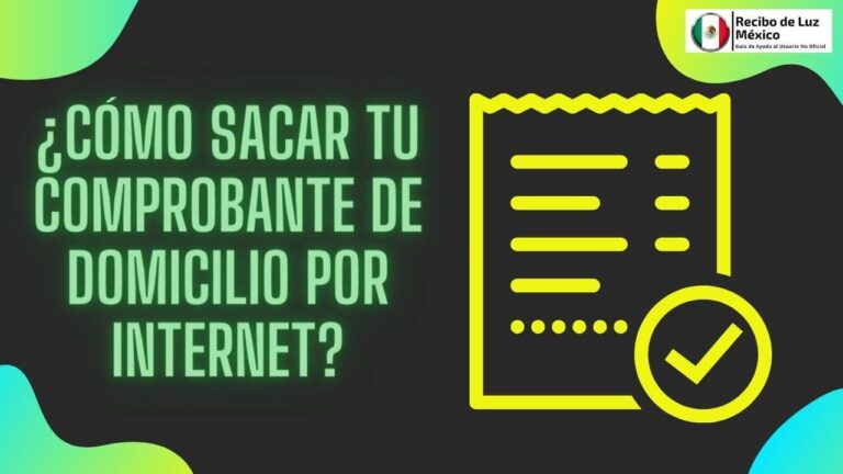 comprobante de domicilio cfe